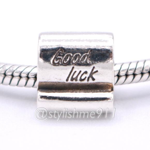 Authentic Pandora Good Luck Scroll Charm - 790514 - Picture 1 of 11